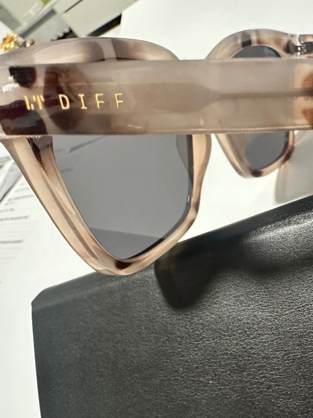 Stylish tortoise shell sunglasses by Diff Eyewear. Perfect blend of classic and